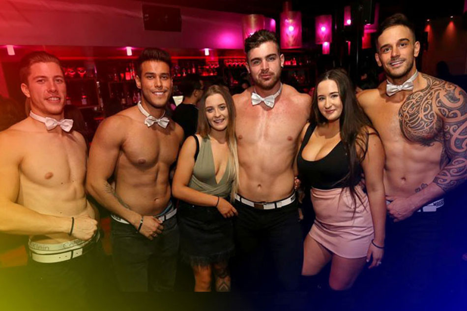Glitterdolls male topless waiter